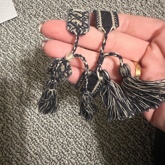 Christian Dior Navy Blue Oblique Embroidery Bracelet Set - Picture 5 of 5